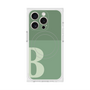 プレミアムスクエアケース with MagSafe［ オリジナル - initial two tone - B green ］