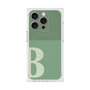 プレミアムスクエアケース with MagSafe［ オリジナル - initial two tone - B green ］