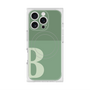 プレミアムスクエアケース with MagSafe［ オリジナル - initial two tone - B green ］