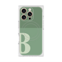 プレミアムスクエアケース with MagSafe［ オリジナル - initial two tone - B green ］