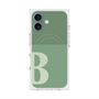 プレミアムスクエアケース with MagSafe［ オリジナル - initial two tone - B green ］