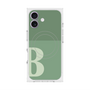 プレミアムスクエアケース with MagSafe［ オリジナル - initial two tone - B green ］
