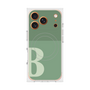 プレミアムスクエアケース with MagSafe［ オリジナル - initial two tone - B green ］