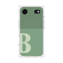 プレミアムスクエアケース with MagSafe［ オリジナル - initial two tone - B green ］