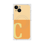 プレミアムスクエアケース with MagSafe［ オリジナル - initial two tone - C orange ］