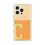 プレミアムスクエアケース with MagSafe［ オリジナル - initial two tone - C orange ］