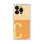 プレミアムスクエアケース with MagSafe［ オリジナル - initial two tone - C orange ］