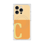 プレミアムスクエアケース with MagSafe［ オリジナル - initial two tone - C orange ］