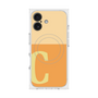 プレミアムスクエアケース with MagSafe［ オリジナル - initial two tone - C orange ］