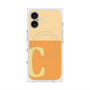 プレミアムスクエアケース with MagSafe［ オリジナル - initial two tone - C orange ］