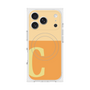 プレミアムスクエアケース with MagSafe［ オリジナル - initial two tone - C orange ］