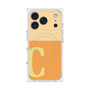 プレミアムスクエアケース with MagSafe［ オリジナル - initial two tone - C orange ］