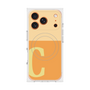 プレミアムスクエアケース with MagSafe［ オリジナル - initial two tone - C orange ］