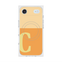プレミアムスクエアケース with MagSafe［ オリジナル - initial two tone - C orange ］