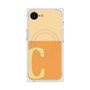 プレミアムスクエアケース with MagSafe［ オリジナル - initial two tone - C orange ］