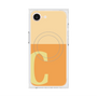 プレミアムスクエアケース with MagSafe［ オリジナル - initial two tone - C orange ］