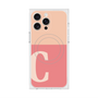 プレミアムスクエアケース with MagSafe［ オリジナル - initial two tone - C pink ］