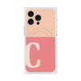 プレミアムスクエアケース with MagSafe［ オリジナル - initial two tone - C pink ］