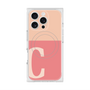 プレミアムスクエアケース with MagSafe［ オリジナル - initial two tone - C pink ］