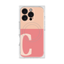 プレミアムスクエアケース with MagSafe［ オリジナル - initial two tone - C pink ］