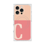 プレミアムスクエアケース with MagSafe［ オリジナル - initial two tone - C pink ］