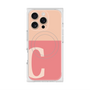 プレミアムスクエアケース with MagSafe［ オリジナル - initial two tone - C pink ］
