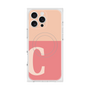 プレミアムスクエアケース with MagSafe［ オリジナル - initial two tone - C pink ］