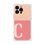 プレミアムスクエアケース with MagSafe［ オリジナル - initial two tone - C pink ］