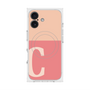 プレミアムスクエアケース with MagSafe［ オリジナル - initial two tone - C pink ］