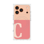 プレミアムスクエアケース with MagSafe［ オリジナル - initial two tone - C pink ］