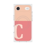 プレミアムスクエアケース with MagSafe［ オリジナル - initial two tone - C pink ］