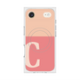 プレミアムスクエアケース with MagSafe［ オリジナル - initial two tone - C pink ］