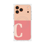 プレミアムスクエアケース with MagSafe［ オリジナル - initial two tone - C pink ］