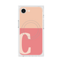 プレミアムスクエアケース with MagSafe［ オリジナル - initial two tone - C pink ］