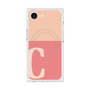 プレミアムスクエアケース with MagSafe［ オリジナル - initial two tone - C pink ］