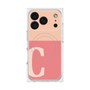 プレミアムスクエアケース with MagSafe［ オリジナル - initial two tone - C pink ］