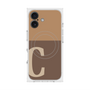 プレミアムスクエアケース with MagSafe［ オリジナル - initial two tone - C brown ］