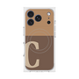 プレミアムスクエアケース with MagSafe［ オリジナル - initial two tone - C brown ］