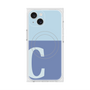 プレミアムスクエアケース with MagSafe［ オリジナル - initial two tone - C blue ］