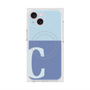 プレミアムスクエアケース with MagSafe［ オリジナル - initial two tone - C blue ］