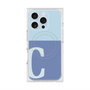 プレミアムスクエアケース with MagSafe［ オリジナル - initial two tone - C blue ］