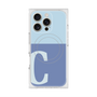 プレミアムスクエアケース with MagSafe［ オリジナル - initial two tone - C blue ］