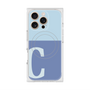 プレミアムスクエアケース with MagSafe［ オリジナル - initial two tone - C blue ］