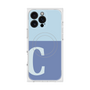 プレミアムスクエアケース with MagSafe［ オリジナル - initial two tone - C blue ］