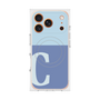 プレミアムスクエアケース with MagSafe［ オリジナル - initial two tone - C blue ］