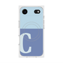 プレミアムスクエアケース with MagSafe［ オリジナル - initial two tone - C blue ］