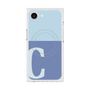 プレミアムスクエアケース with MagSafe［ オリジナル - initial two tone - C blue ］