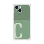 プレミアムスクエアケース with MagSafe［ オリジナル - initial two tone - C green ］