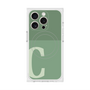 プレミアムスクエアケース with MagSafe［ オリジナル - initial two tone - C green ］