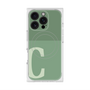 プレミアムスクエアケース with MagSafe［ オリジナル - initial two tone - C green ］